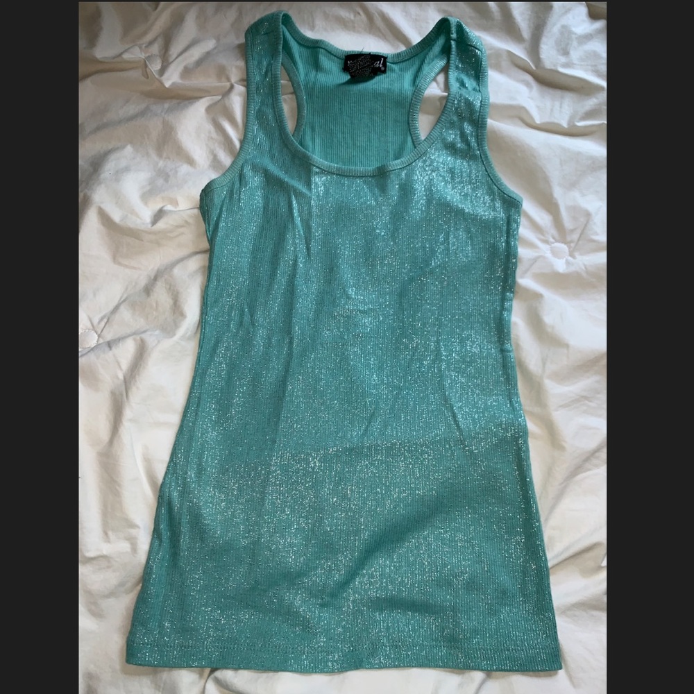 Teal tank top